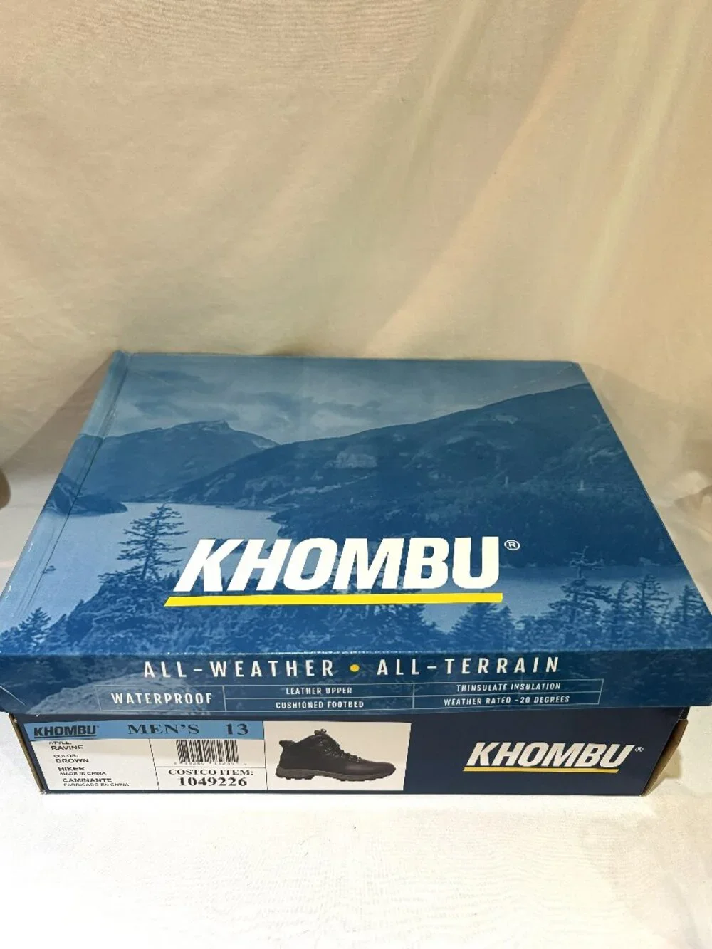 Khombu Ravine Waterproof All Weather All Terrain Leather Boots NIB Men Size 13
